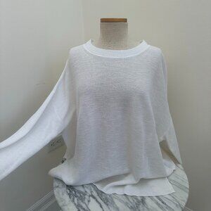 Banana Republic Women's Linen Long-Sleeve Top